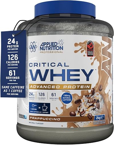 Applied Nutrition Critical Whey Protein Powder 24g Per Serving Frappuccino 2kg