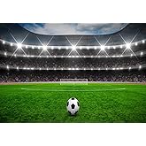 Fmarui Soccer Field Backdrop 7x5ft Sport Stadium Adults Man Boy Birthday Party Football Match Wall Decorations Photo Shoot Props