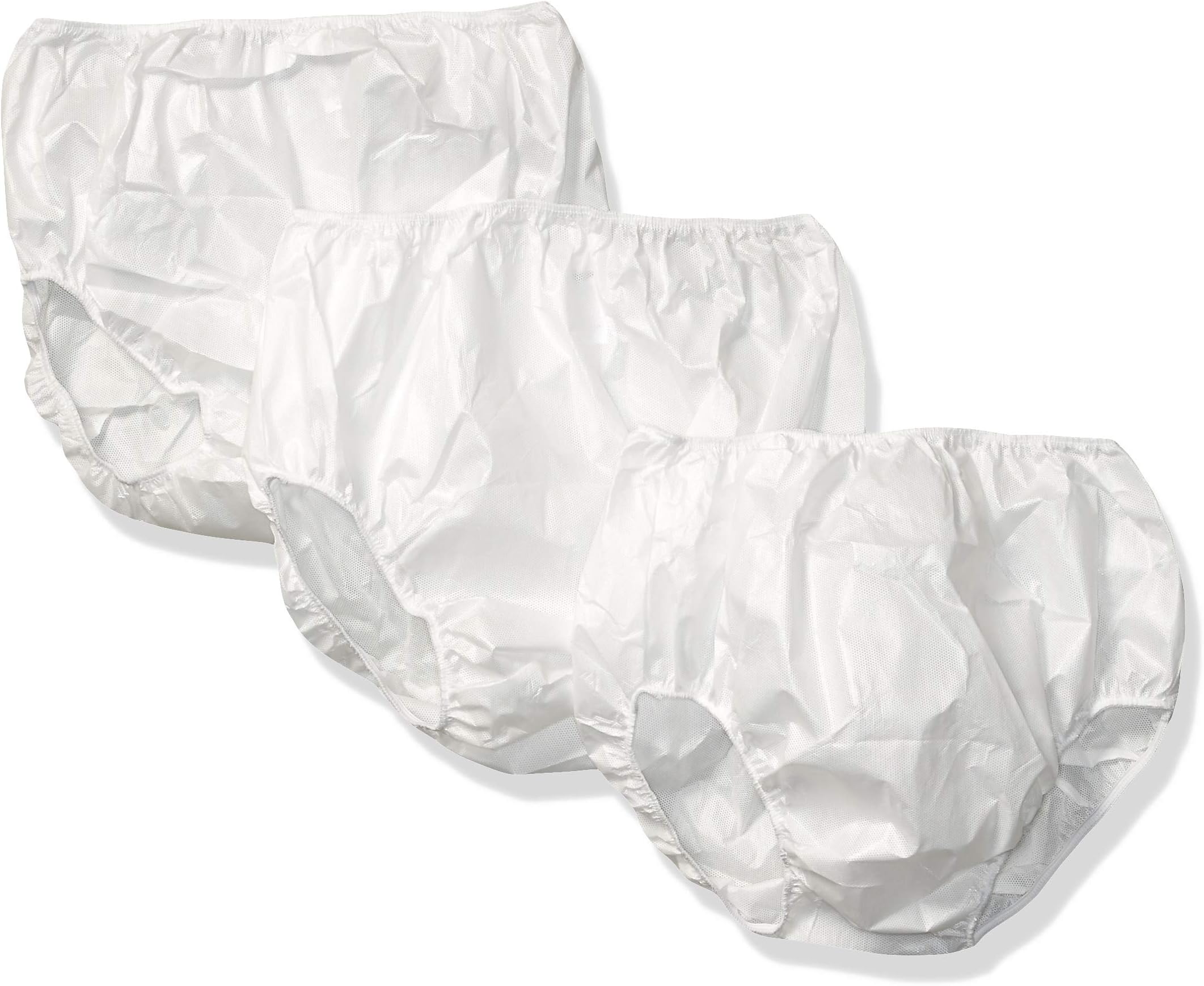 My Pool Pal Unisex-Adult's 3 Pack Swim Brief/Diaper Cover, White, Large