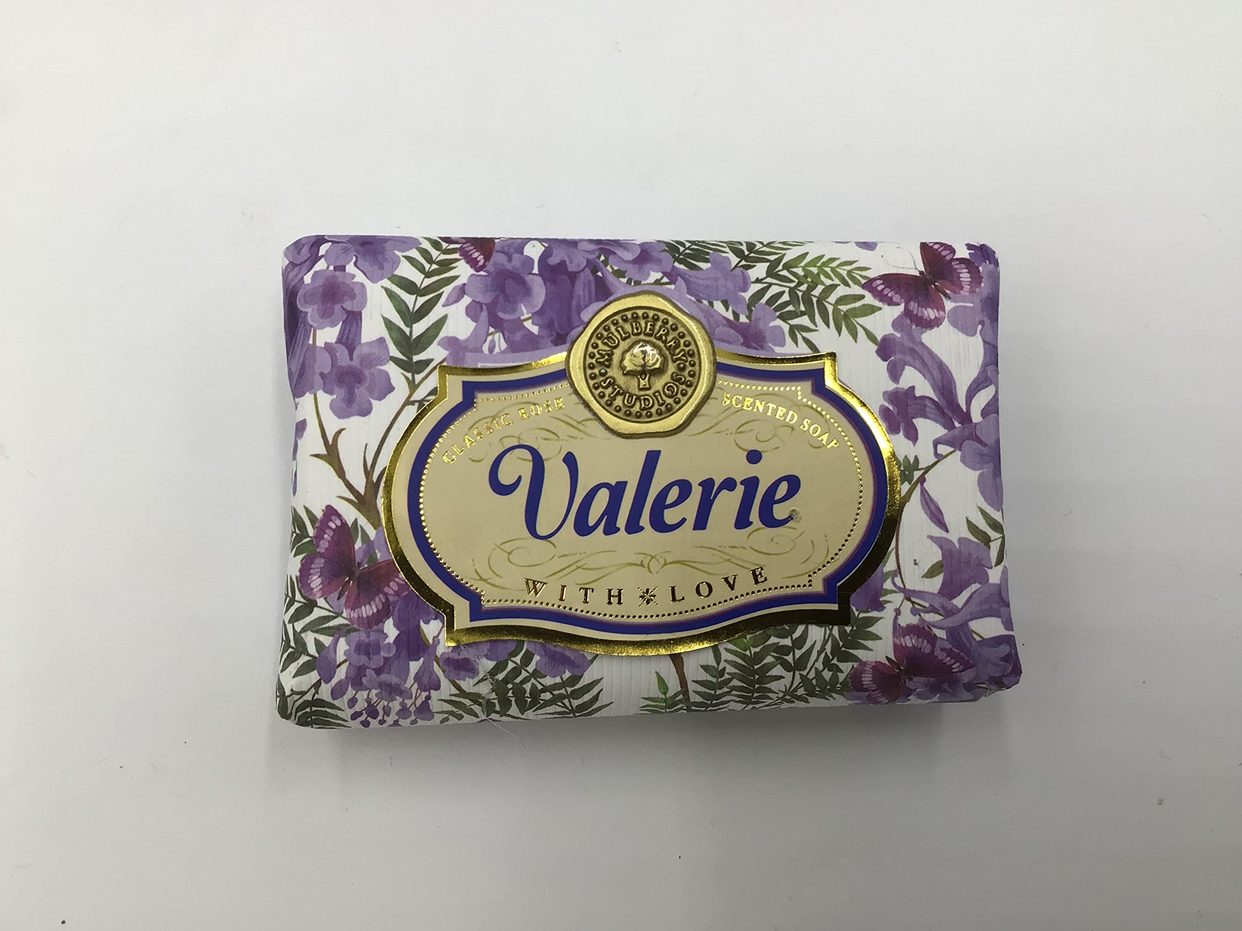Valerie - Gift Soap Bar For Her Birthday Rose Scent Mum Grandmother Cleanser Lather Present Girl