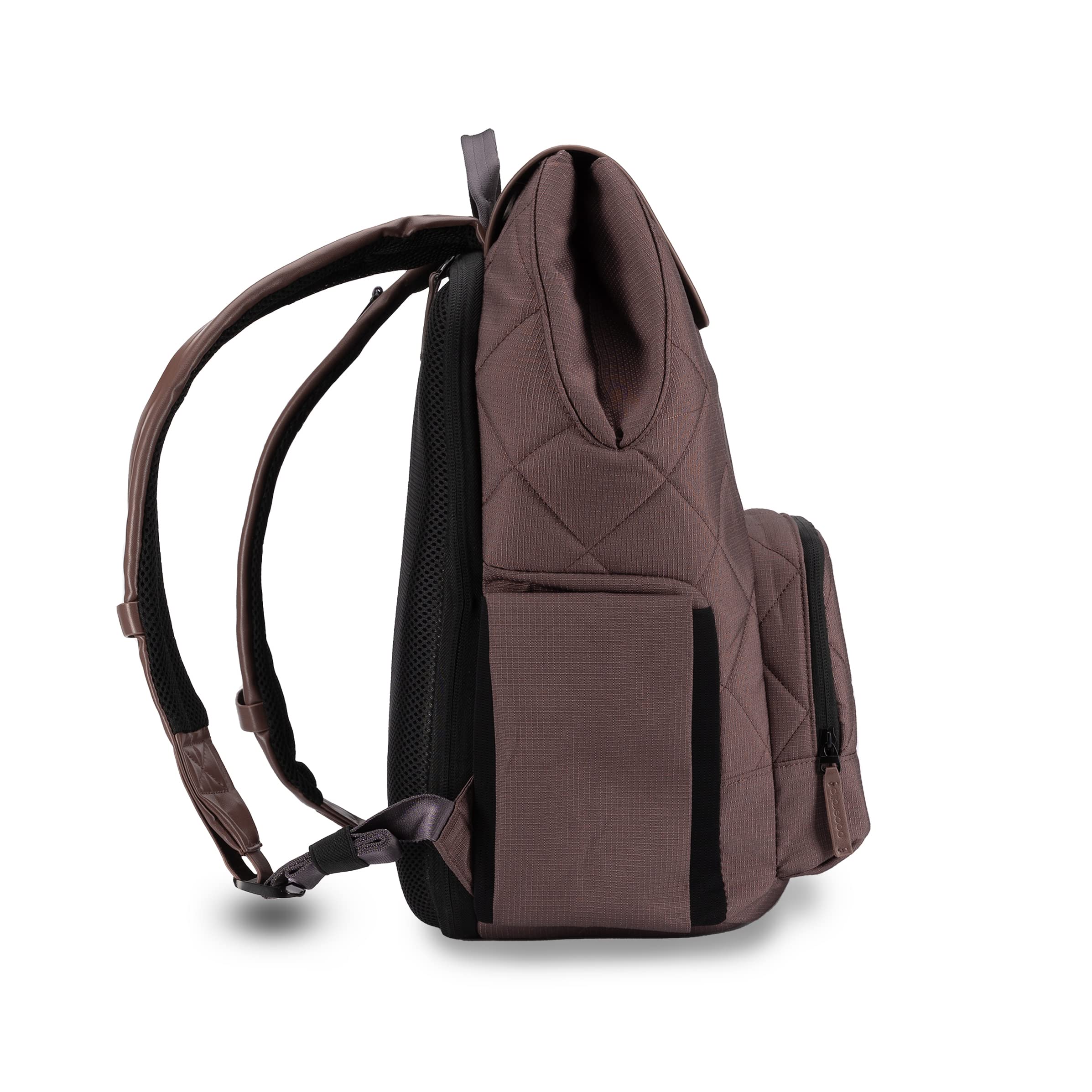 PAPERCLIP Jojo Diaper Bag Backpack with Fold Out Changing Station, Eco-Friendly (Baked Oak)