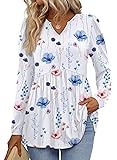 Boho Tops for Women Hippie Fall Long Sleeve Shirts