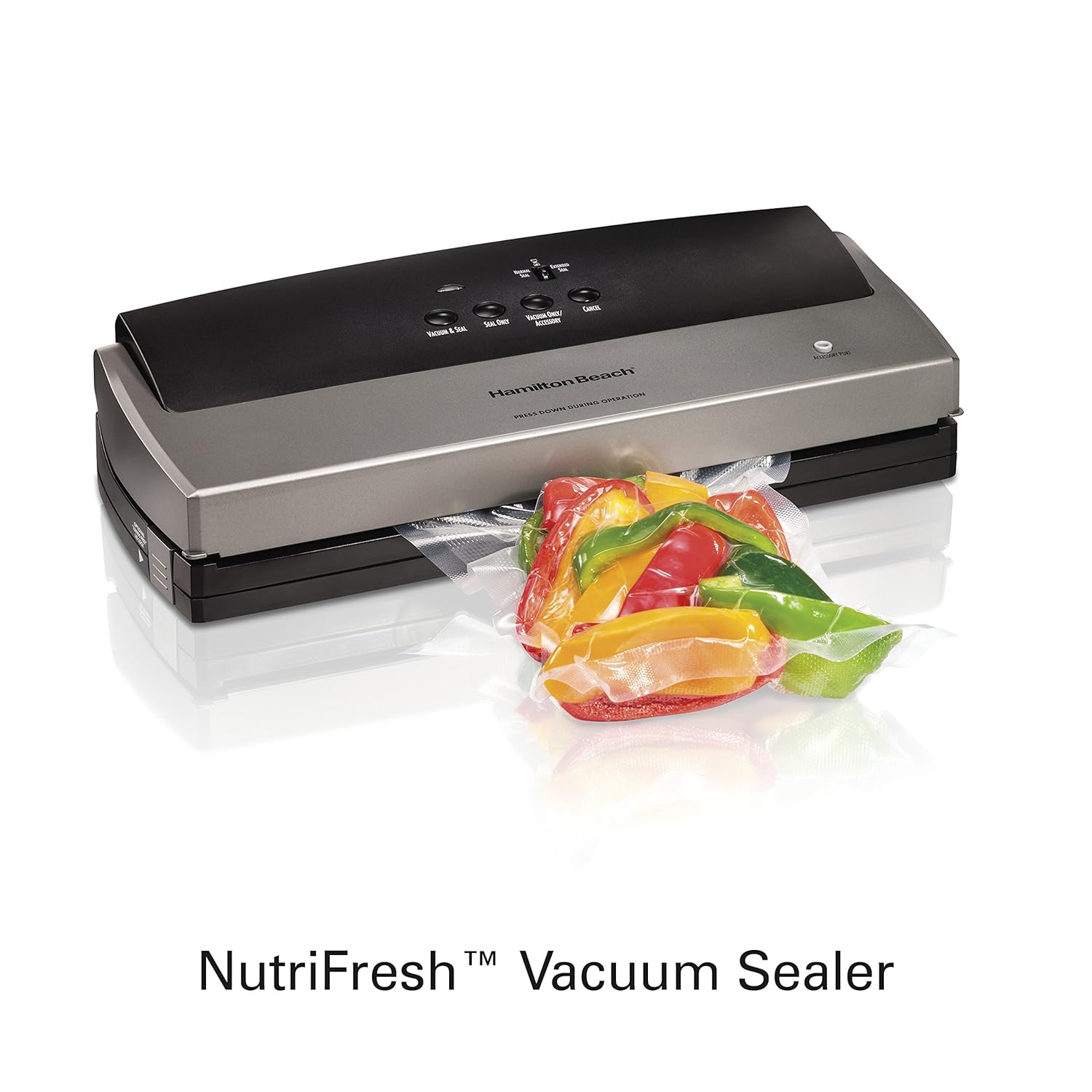 מטבח Hamilton Beach 78213 NutriFresh Vacuum Sealer with 12 Bag