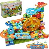 COUOMOXA 233 Pcs Deluxe Marble Run Set with Motorized Elevator | Automatic Marble Maze STEM Kit for Kids Ages 4-8 8-12, Advanced Engineering Building Toy Gift