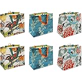 Earthwise Reusable Grocery Shopping Bags Extremely Durable Multi Use Large Stylish Fun Foldable Water-Resistant Totes