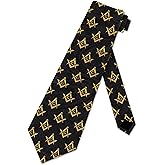 Steven Harris Freemason Ties Mens Mason Necktie Compass Tie for Men Masonic Neckties