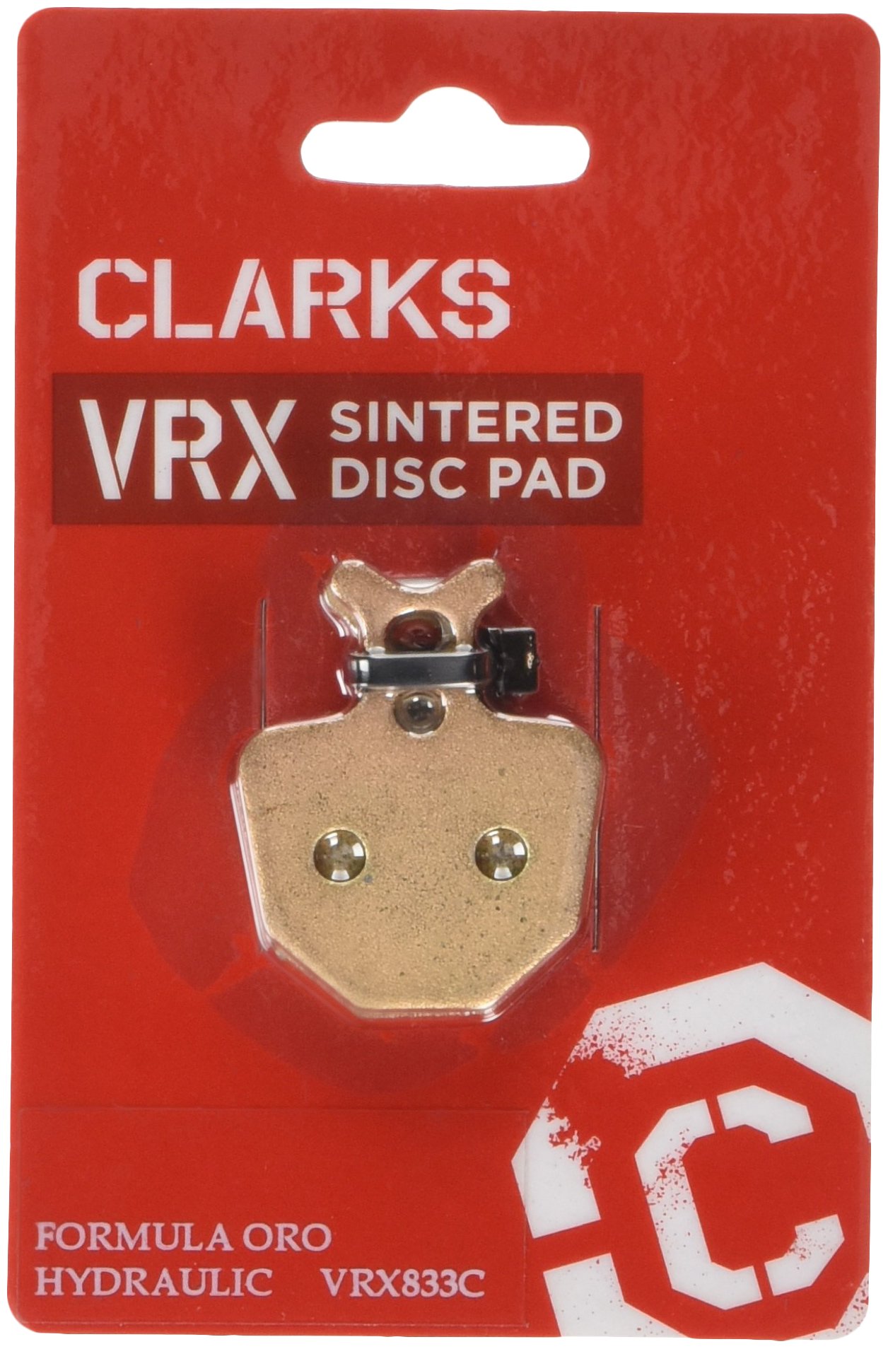 Clarks Organic VX, Sintered VRX & Semi-Metallic VRS Brake Disc Pads - Pair of Organic Disc Brake Pads Compatible with Formula Oro Bikes