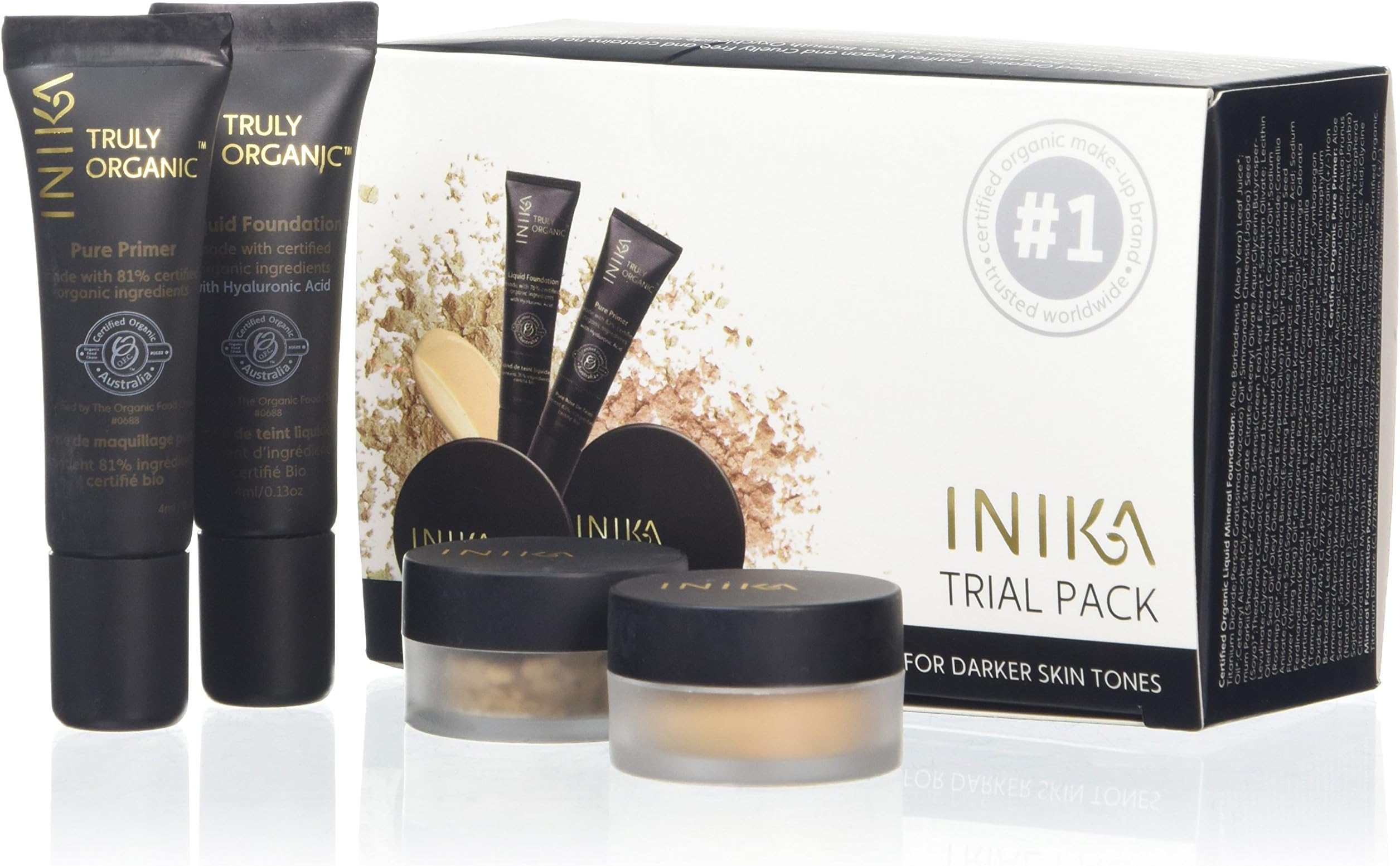 INIKA Trial Pack Dark Tones Boxed, 1 EA