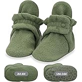 Zutano unisex-baby Cozie Fleece Baby Booties With Grippers
