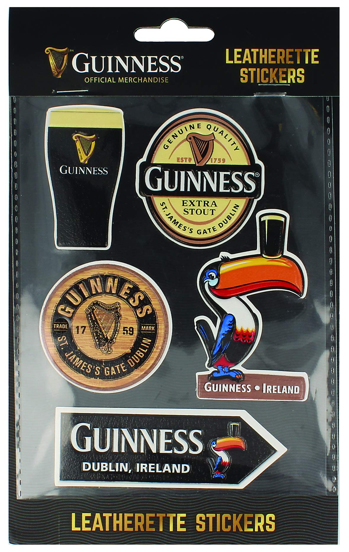 Guinness Leatherette Stickers