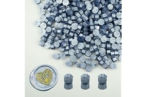 Ioggtser Lot de 500 perles de cire octogonales à cacheter pour cachet de cire, pour la fabrication de sceaux de cire, pour in