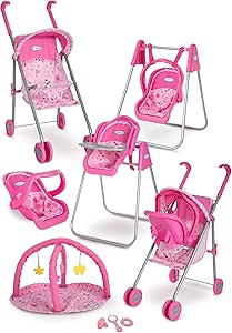 doll and stroller set