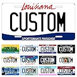 Metal Custom License Plate for Louisiana - 6x12