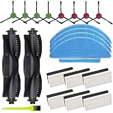 Replacement Parts for Tikom L9000 L8000 Lubluelu SL60D SL61 SG60 | Fits Tikom L9000 L8000,Lubluelu SL60D SG60 SL61,Airzeen Q6 SE.Includes roller brush,filters,side brushes,mop pads.
