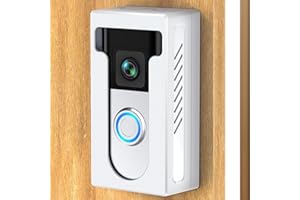 QIBOX Adhesive Video Doorbell Mount Compatible for Ring/Blink Wireless Video Doorbell,No Drill Camera Mount Bracket Cover Holder Corner Kit Accessories (Not Block Doorbell Sensor)
