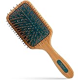 Agave Natural Bamboo Paddle Brush Lightweight Detangling & Smoothing Hair Brush