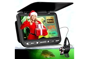 [FishPRO® 2026 Upgrade] NO.1 HD 1080P Underwater Fishing Camera 7''IPS - w/10,000mAh (Easy To Use) Ice Fishing Camera Underwa