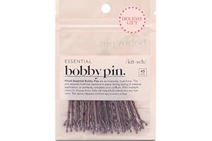 Kitsch Brown Bobby Pins - 1.87 Inches | Hair Accessories for Kids, Girls and Women | Bobby Pin Stylist Must Haves, Makeup | Ideal Gifts for Women - 45 pcs