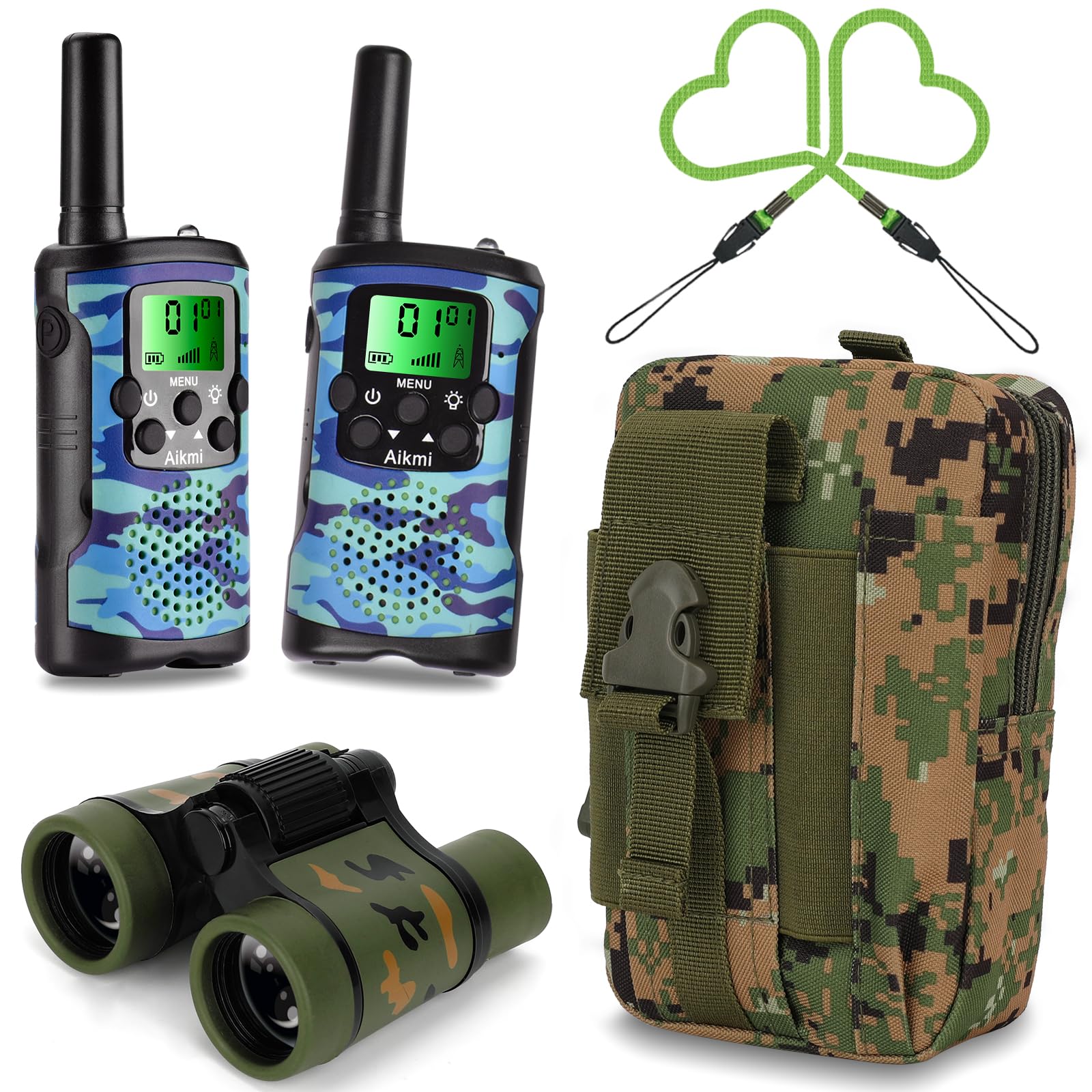 Photo 1 of Walkie Talkies for Kids Toys for Boys Aged 5+ Outdoor Toys 2 Way Radio 22 Channel 3 Miles Range for Camp Hunt Adventure Game Birthday 6 7 8 9 10 Year Old Boys Gifts (Blue)