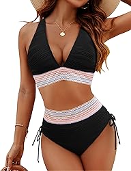 Blooming Jelly Womens High Waisted Bikini Sets