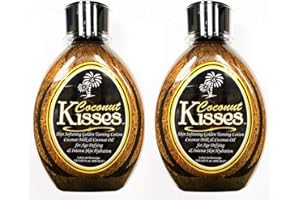 Lot of (2) Ed Hardy COCONUT KISSES Golden Tanning Lotion, 13.5 oz