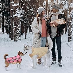 Kuoser Warm Dog Coat, Waterproof Dog Jacket for