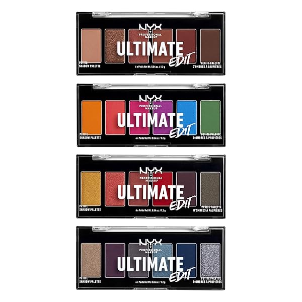 NYX PROFESSIONAL MAKEUP ULTIMATE EDIT MINI SHADOW PALETTE, EYESHADOW PALETTE – BRIGHTS