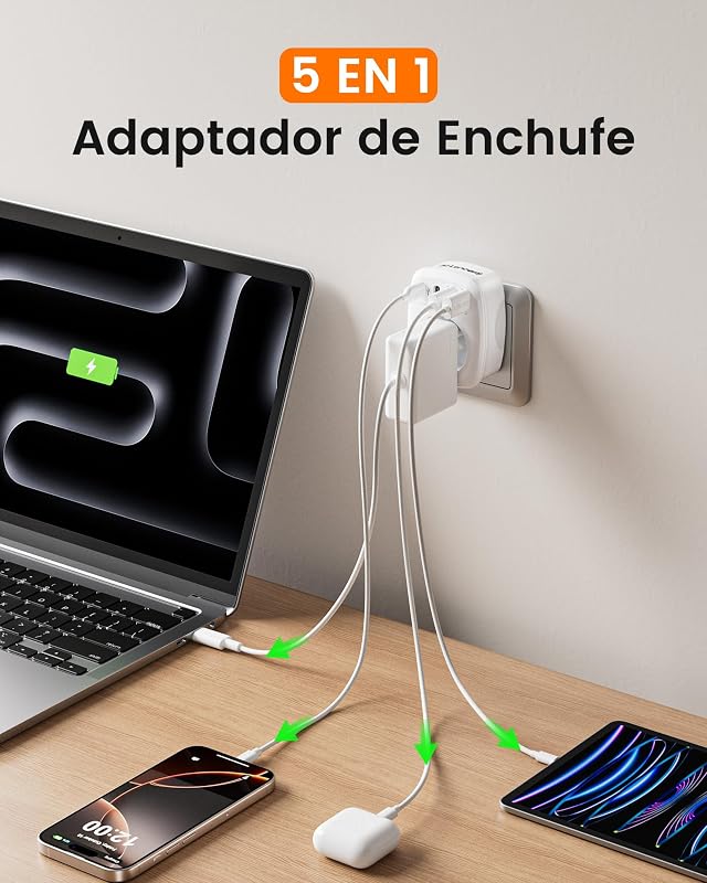Jack Thief, carregador de parede USB com 1 tomada AC