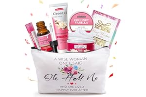 LUCOTIYA Gifts for Women,Birthday Gifts Friendship Gifts for Women,Travel Size Coconut Vanilla Spa Gifts for Her Mom Sister Friends,Unique Gift Set Ideas for Woman