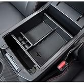 JDMCAR Compatible with Center Console Organizer 4Runner 2010-2024, Insert ABS Black Materials Tray, Armrest Box Secondary Sto