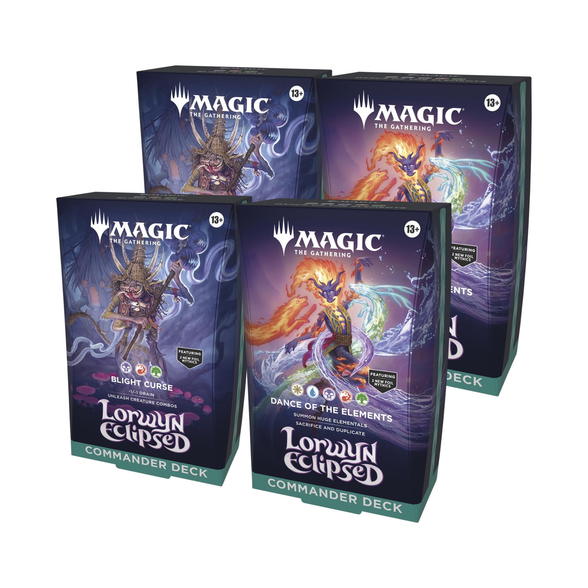 Photo 1 of **Magic: the Gathering Lorwyn Eclipsed - Commander Deck Bundle | 2 of Each Deck