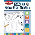 Evan-Moor Daily Higher-Order Thinking, Grade 5, Homeschooling and Classroom Resource Workbook, Brainteasers, Critical Thinking, Problem Solving, Logic Puzzles, Language Play, Drawing