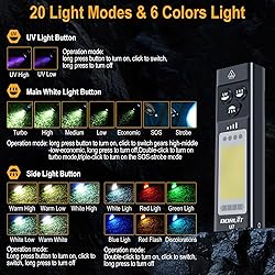 BORUIT V30 LED Small Powerful EDC Flashlight and U7