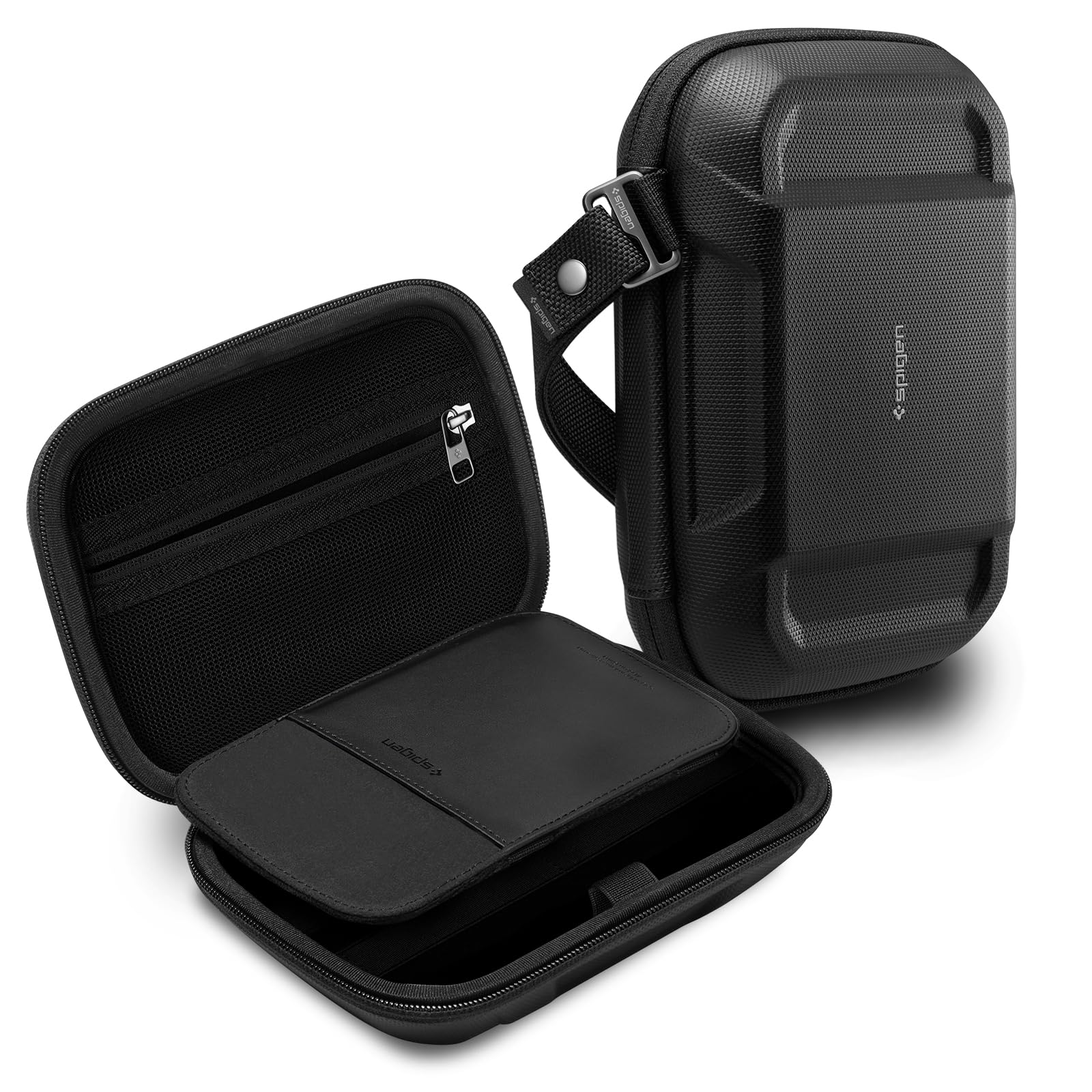 Spigen Rugged Armor Pro Cable Organizer Travel Pouch - Black