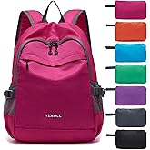 YZAOLL 20L Small Hiking Backpack Lightweight Day Packs, Packable Backpack for Women Men Travel Camping Vacation,Rose