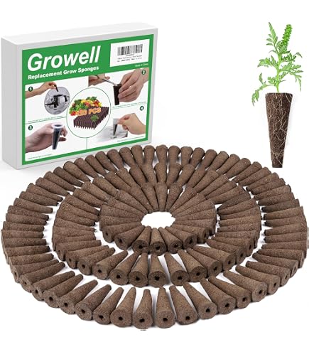 50 éponges De Culture Hydroponique - Pour Germination, Bouturage, Plantes Aromatiques, Fraises, Tomates - Biodégradable Et Facile à Utiliser - 4