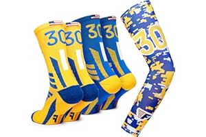 Forever Fanatics Youth Boys Basketball Socks Set Lucky Number Mens Sports Athletic Crew Socks Set
