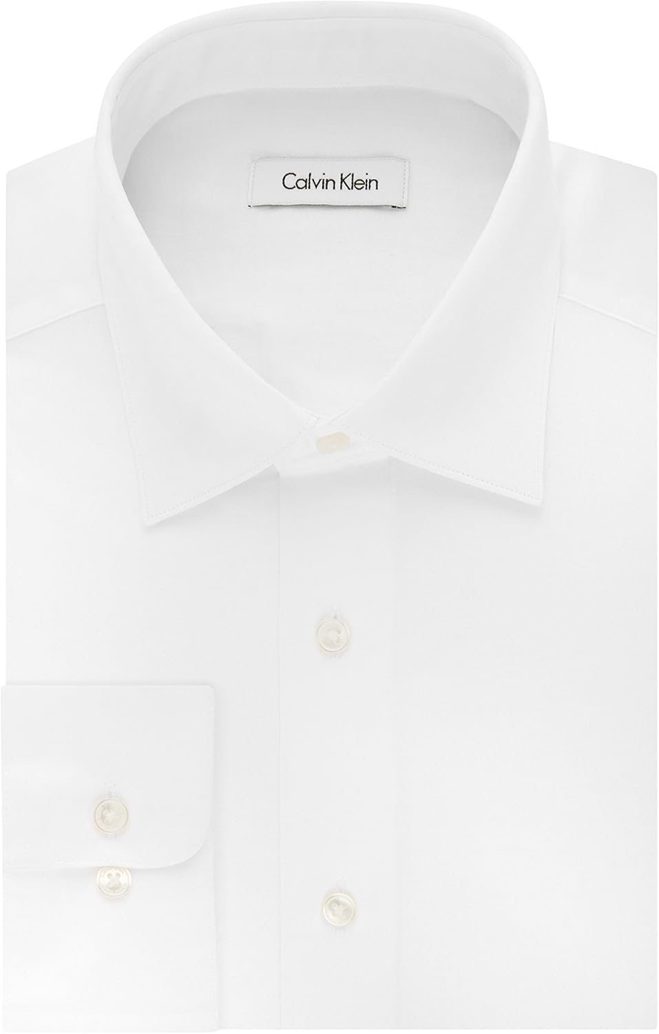 Calvin Klein Mens Dress Shirts Regular Fit Stretch Solid Spread Collar at  Men’s Clothing store