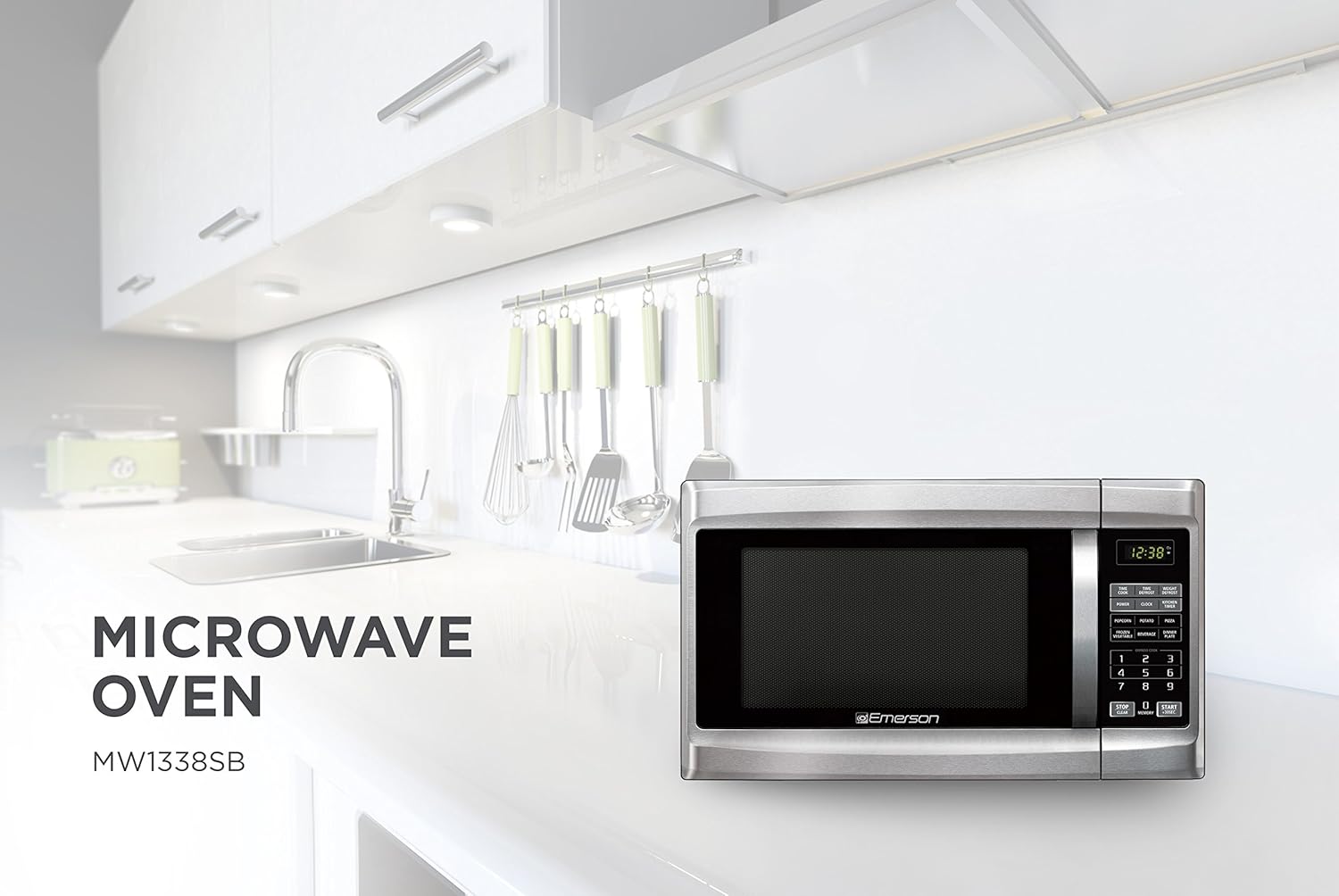 Amazon.com: Emerson Radio ER105005 microondas de encimera ...