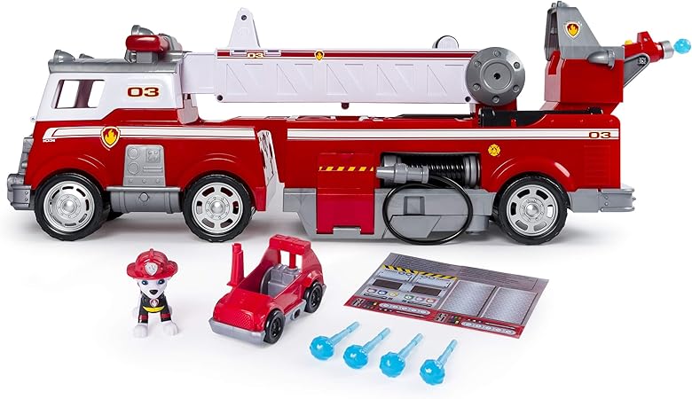 paw patrol marshall transforming fire engine