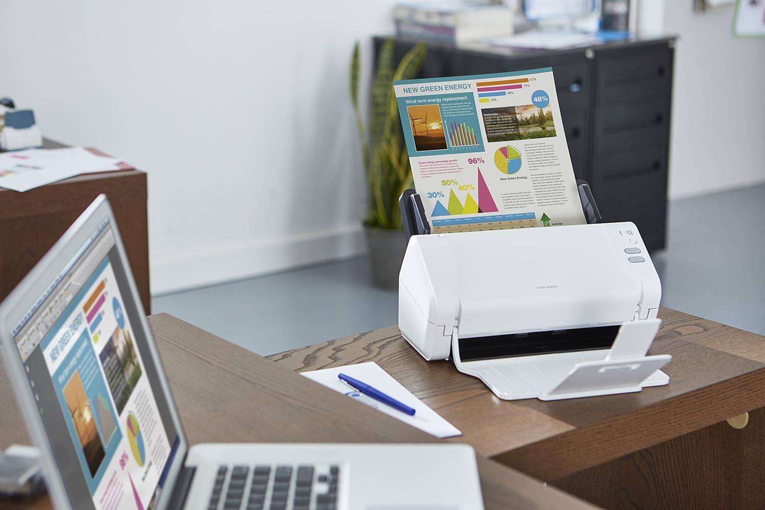 Brother High-Speed Desktop Document Scanner, ADS-2200, Multiple Scan Destinations, Duplex Scanning: Electronics