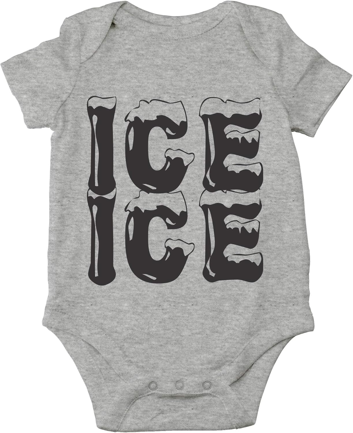 AW Fashions Ice Ice Baby - Parody Cute Novelty Funny Infant One-Piece Baby Bodysuit