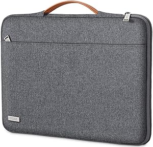 TECOOL 14 Inch Laptop Sleeve Briefcase with Handle & Zip Pocket for 14