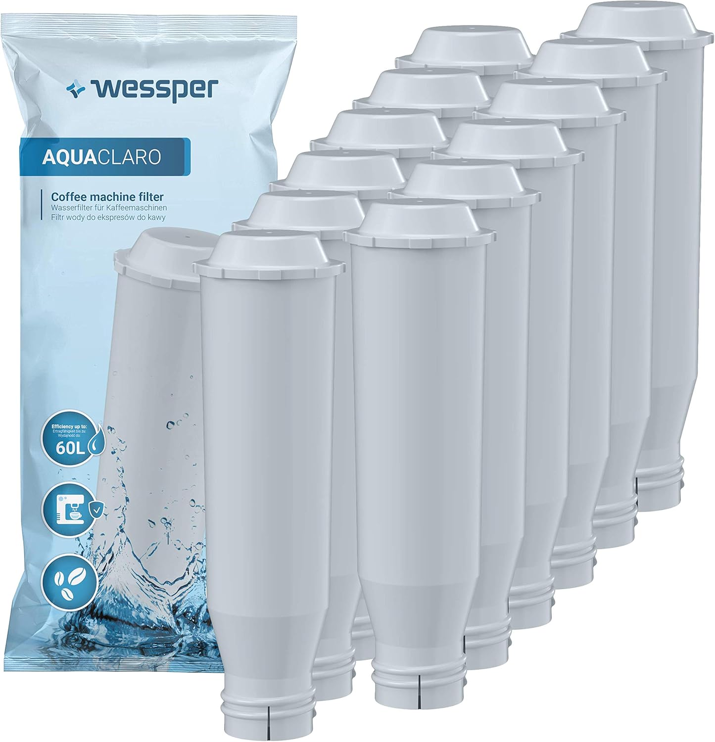 Wessper Filtros de Agua para Krups Claris F088 Filtros para ...