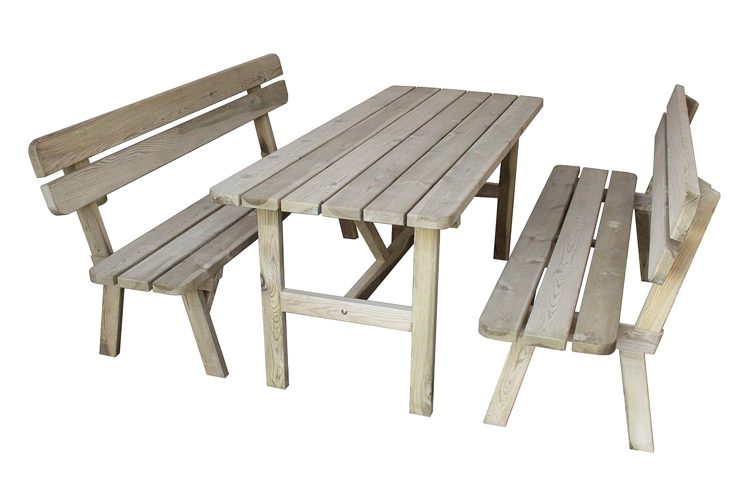 Amazon.de: Platan Room Gartengarnitur Set aus massivem ...
