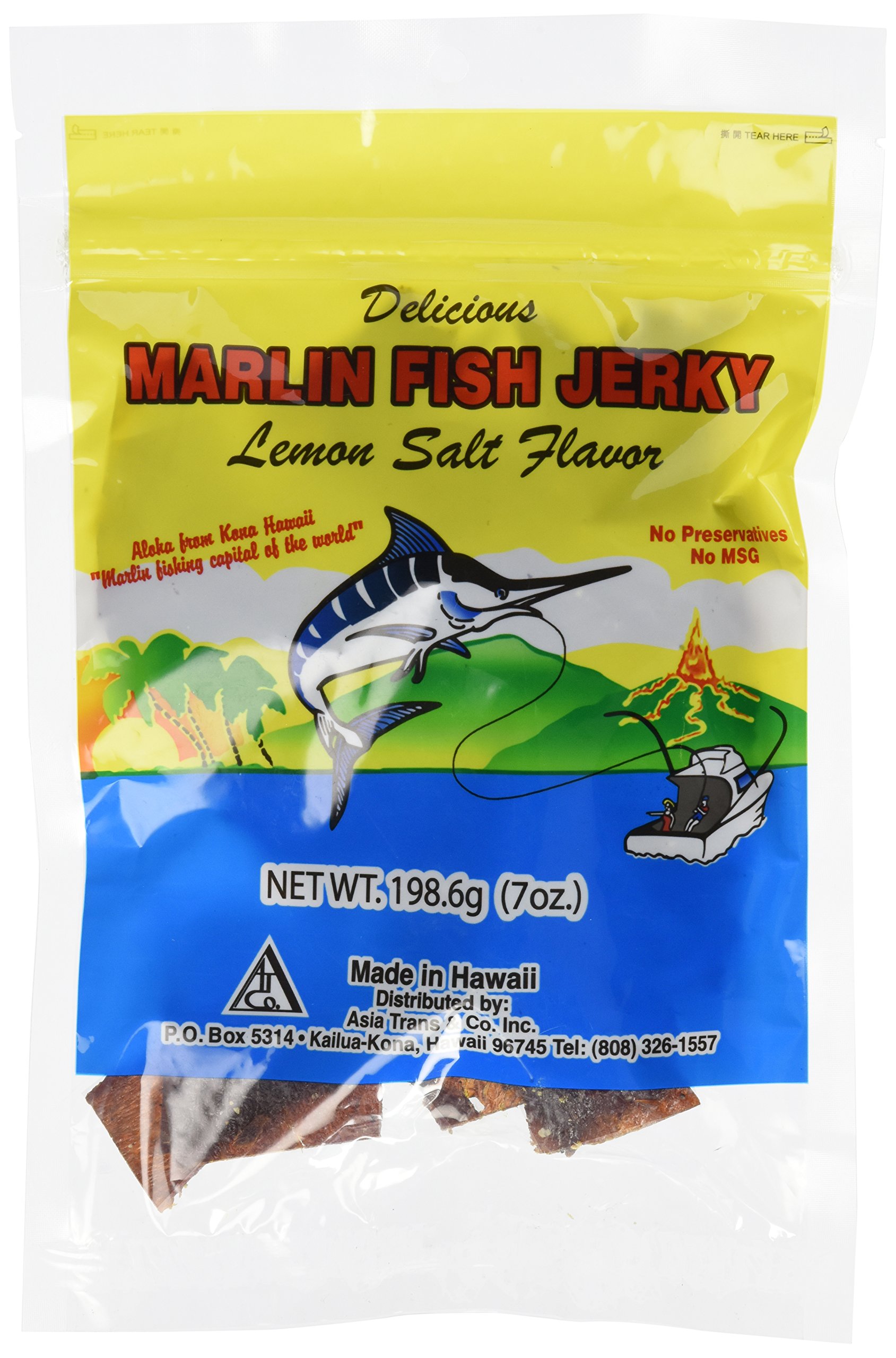 Hawaiian Marlin Fish Jerky Teriyaki Flavor 7 Oz