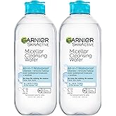 Garnier Micellar Water for Waterproof Makeup, Hydrating Facial Cleanser & Makeup Remover, Suitable for Sensitive Skin, Vegan,