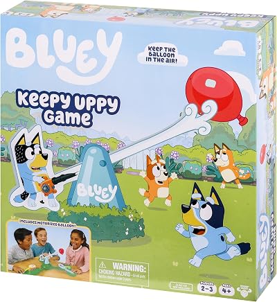 Bluey Keepy Uppy Game with Paddles for 2-3 Players Ages 4+