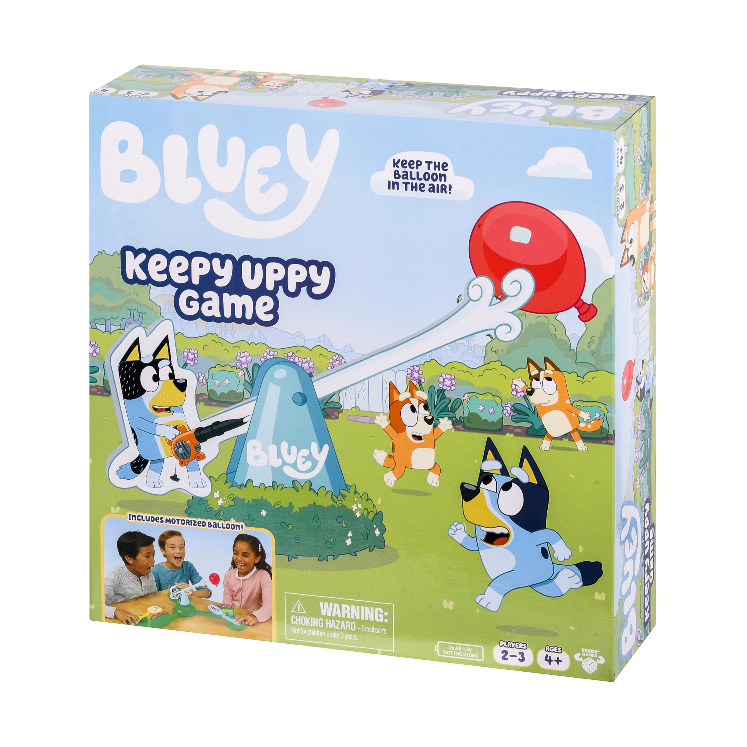 Photo 1 of **IT IS USED, IT IS MISSING PARTS AND IT IS NOT KNOWN IF IT WORKS AT 100%****Bluey Keepy Uppy Game, Motorized Toddler Game with Bingo and Chilli Character Paddles, Games for 4+ Year Olds