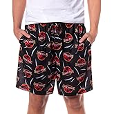 INTIMO Jurassic Park Pajamas Men's Allover Claw Tear Logo Design Adult Lounge Sleep Shorts